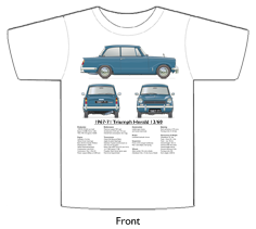 Triumph Herald 13/60 1967-71 T-shirt Front